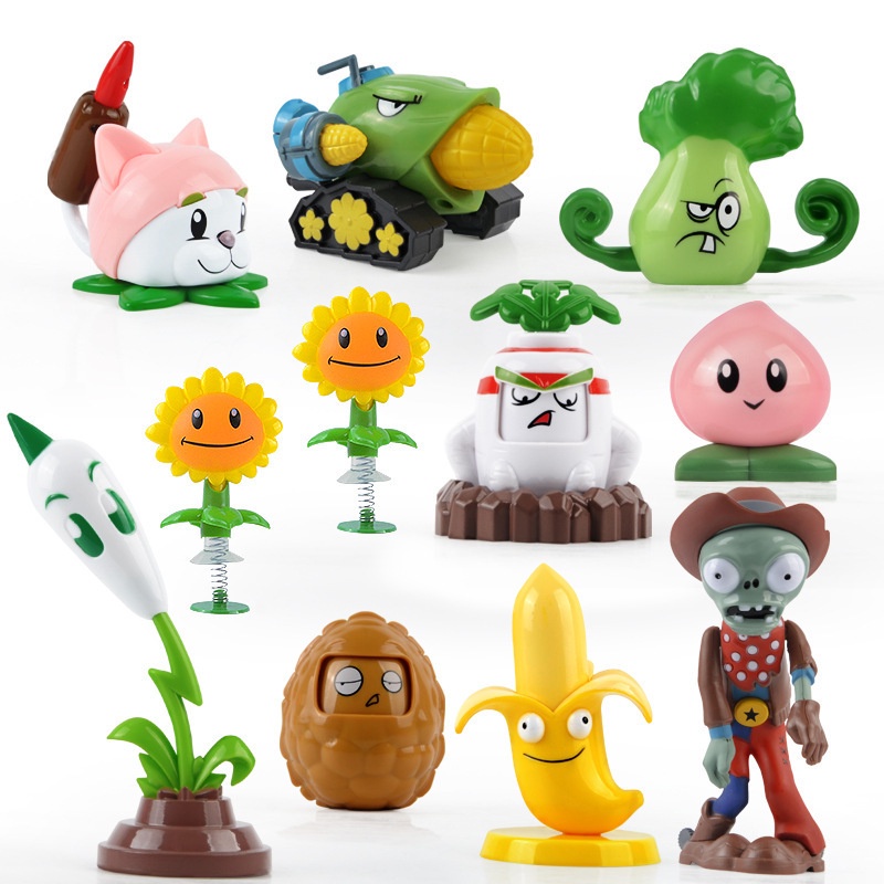 Set 2 mô hình nhân vật game Plants vs. Zombies