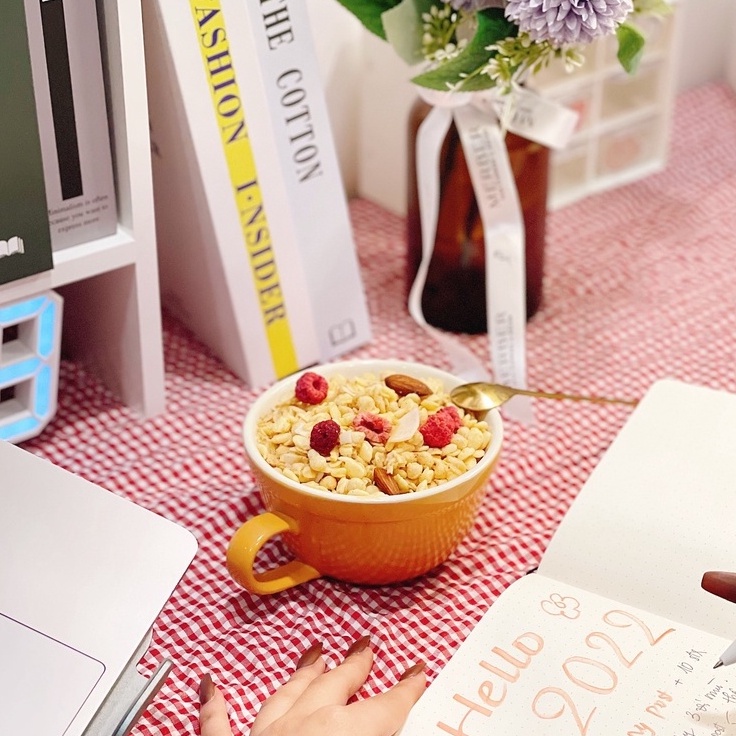 Ngũ cốc Ocak vị mâm xôi phô mai 400 gram dùng để ăn sáng và hỗ trợ giảm cân siêu hạt Ankobe