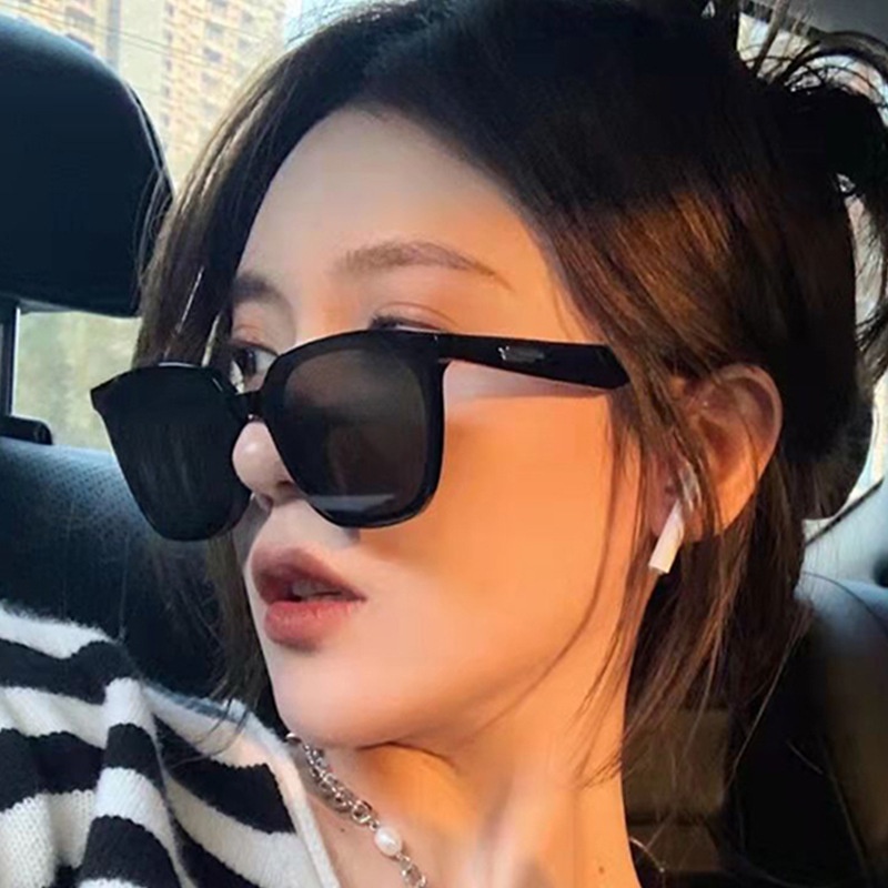 (AIMURUSI) COD Kính Râm Gọng Vuông Phong Cách Retro Thời Trang Đường Phố Chống Tia UV