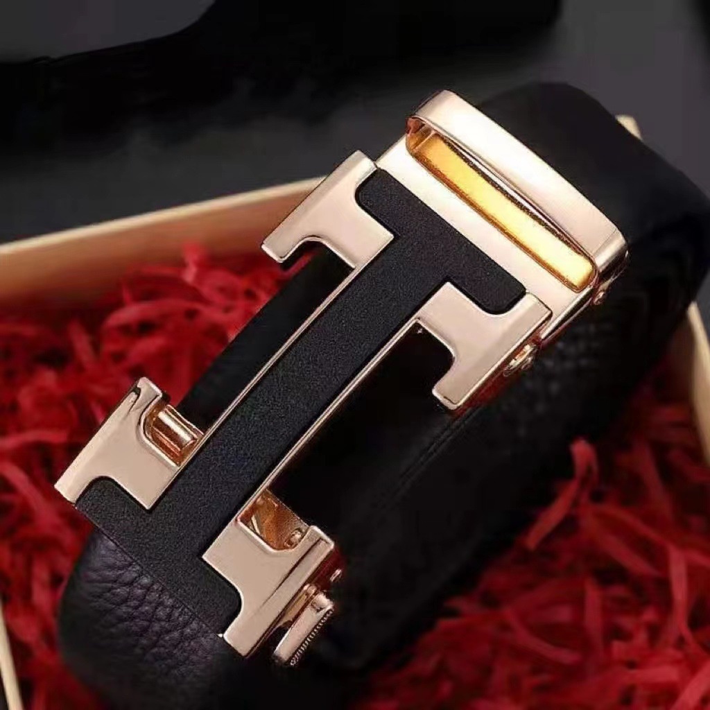 Thắt lưng nam, dây nịt nam da cao cấp mặt hình chữ H