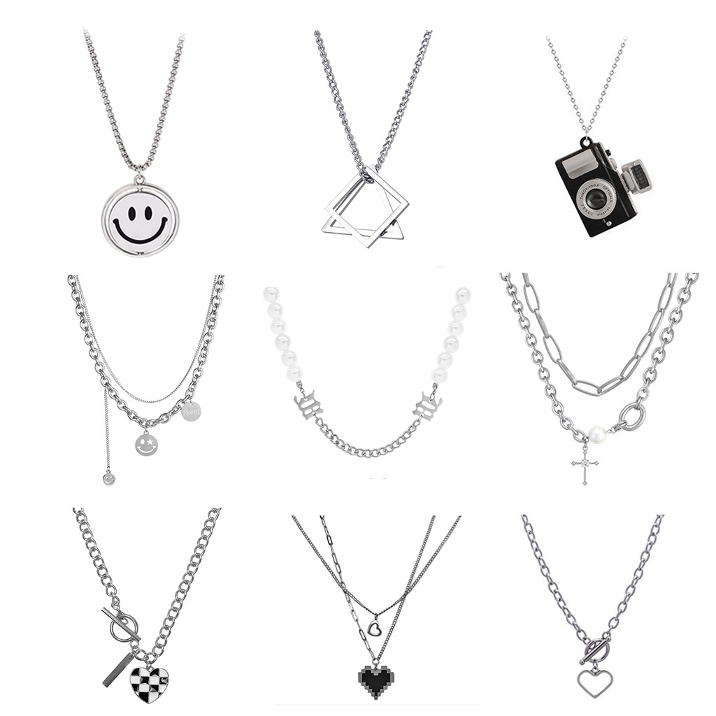 Dây Chuyền Mặt Tròn Họa Tiết Đồng Xu Phong Cách Bohemian