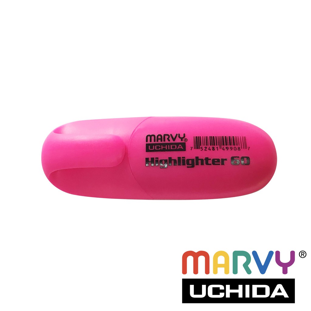 Bút đánh dấu Marvy Uchida Mini Highlighter 60 - Màu hồng dạ quang (Fl. Pink)