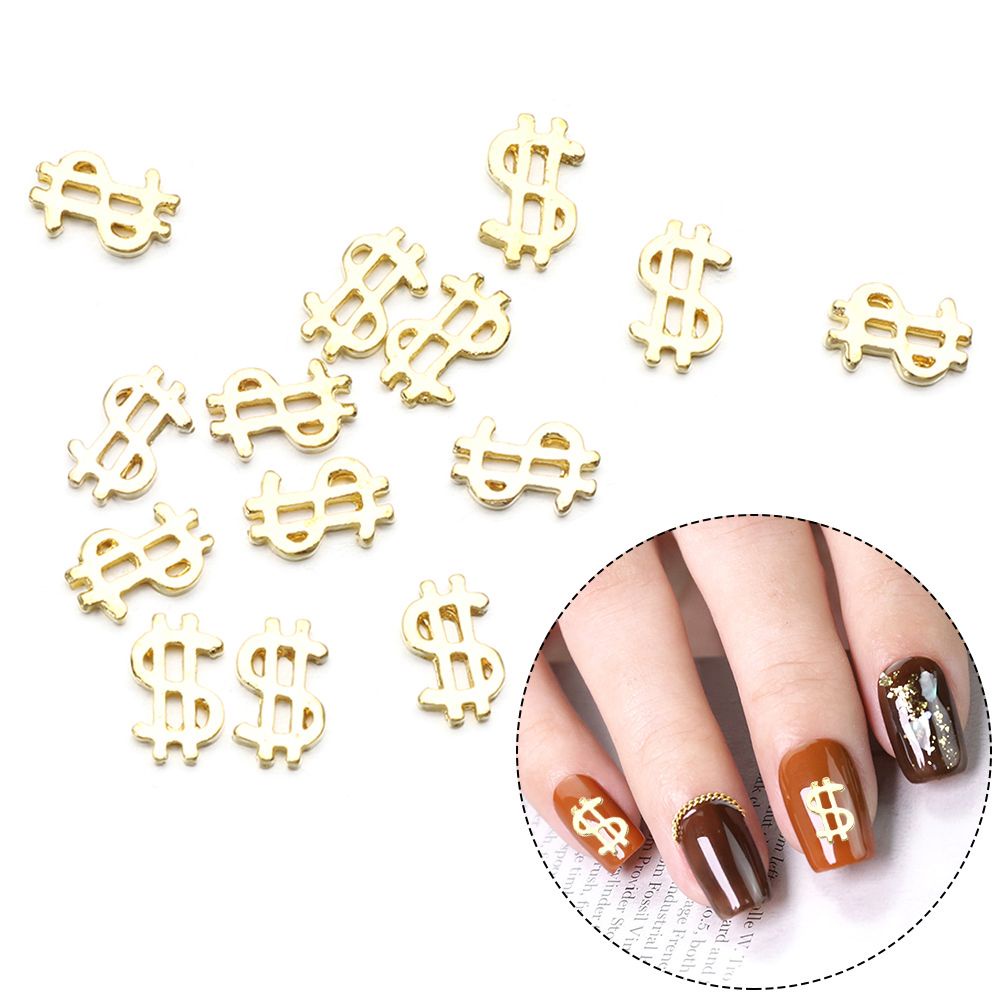 [Hàng mới về] Bộ 20 phụ kiện kiểu đô la 3D trang trí móng tay nghệ thuật thủ công