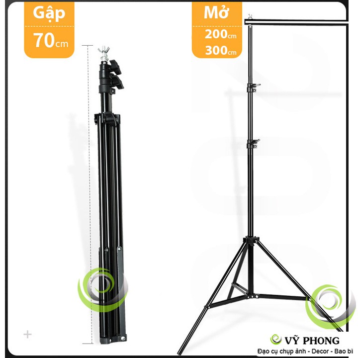 GIÁ ĐỠ KỆ TREO PHÔNG CHỮ U STUDIO SET UP CHỤP ẢNH CHÂN DUNG ẢNH SẢN PHẨM INS DDC-175