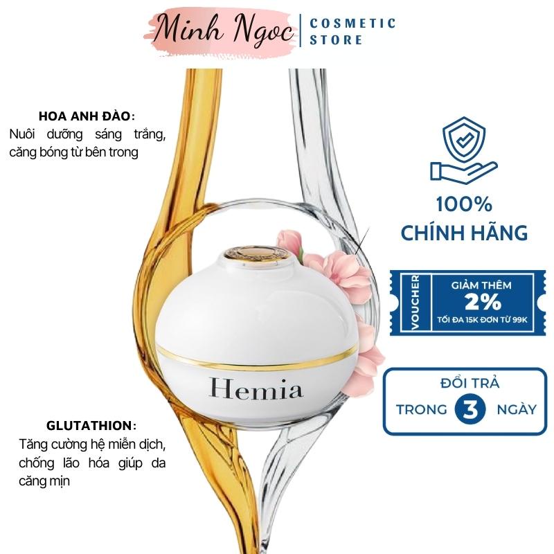 Kem body thạch tuyết Hemia, Kem dưỡng trắng da body cấp ẩm chống nắng make up body mềm mịn hiệu quả