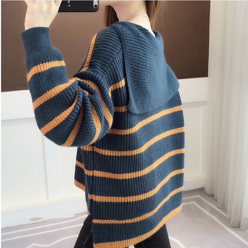 Áo len dài tay cổ tròn thời trang Hàn Quốc dành cho nữ
