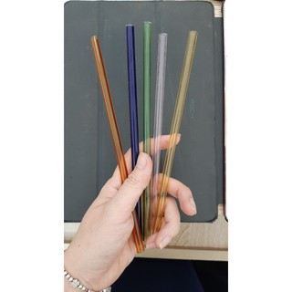 1 chiếc ống thuỷ tinh màu 20cm fi 7 làm ống nghiệm, phụ kiện đèn led