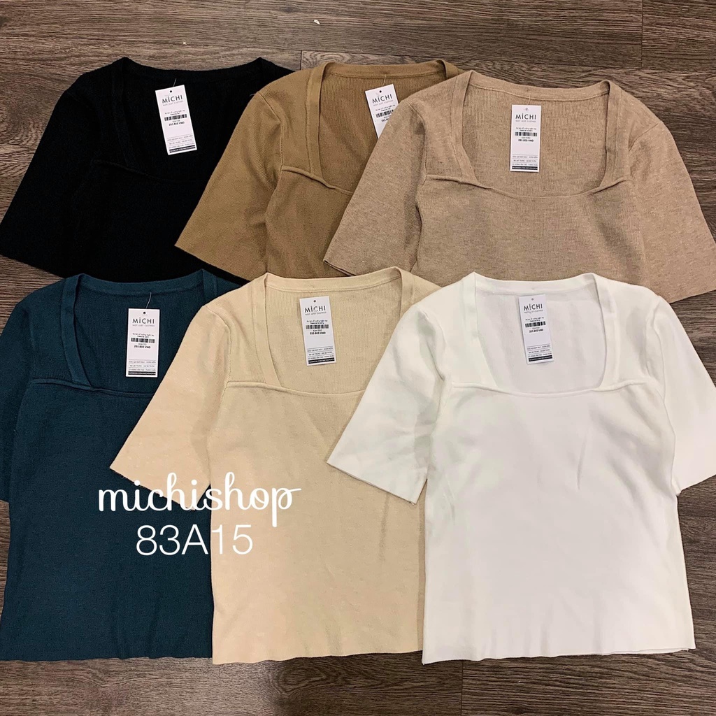 Áo len cổ vuông - 83A15