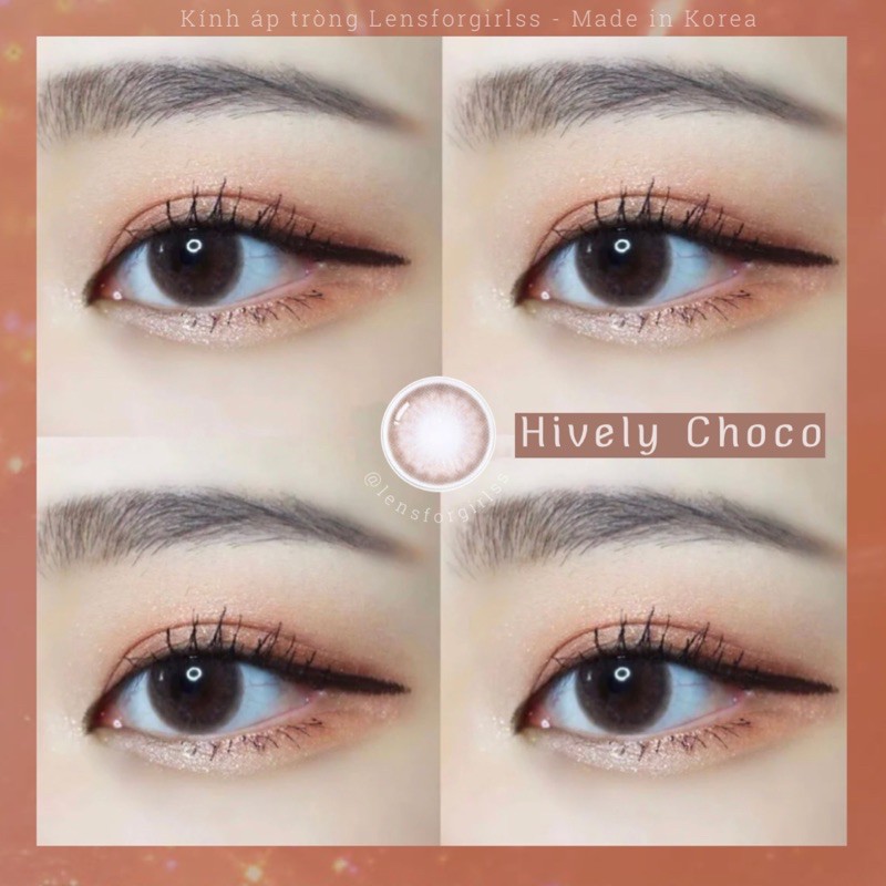 kính áp tròng cận Kính Áp Tròng HIVELY CHOCO của Olens (Hsd 3-6 tháng)