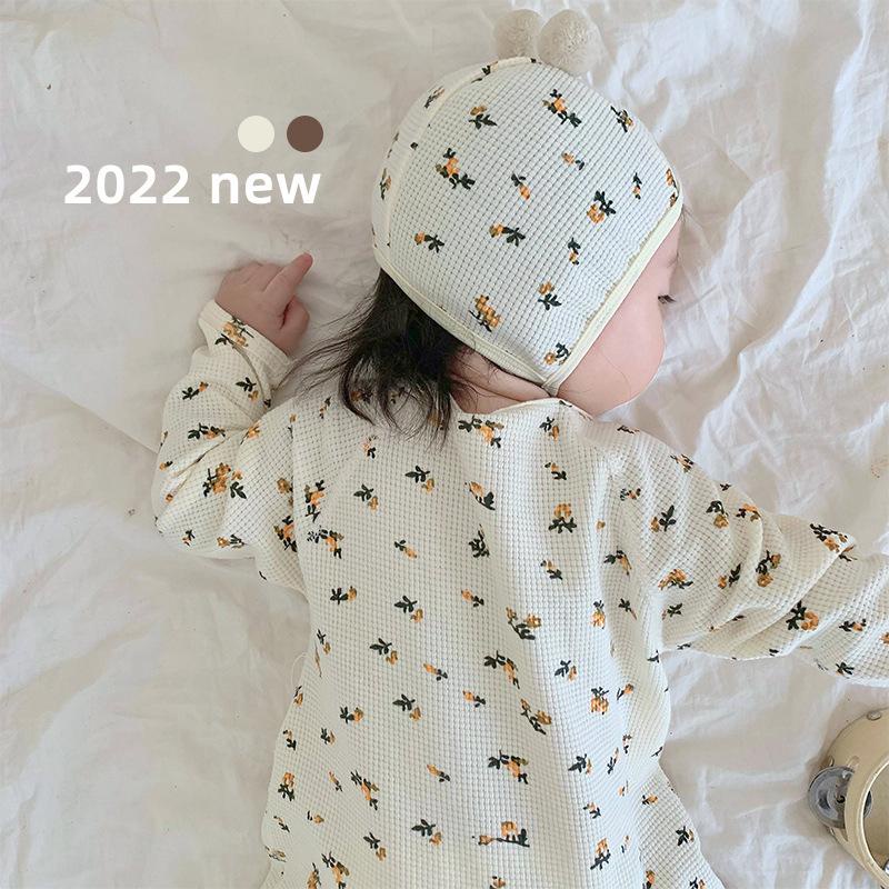 Bộ Áo Liền Quần Tay Dài Màu Đỏ Phong Cách Hàn Quốc Dành Cho Bé