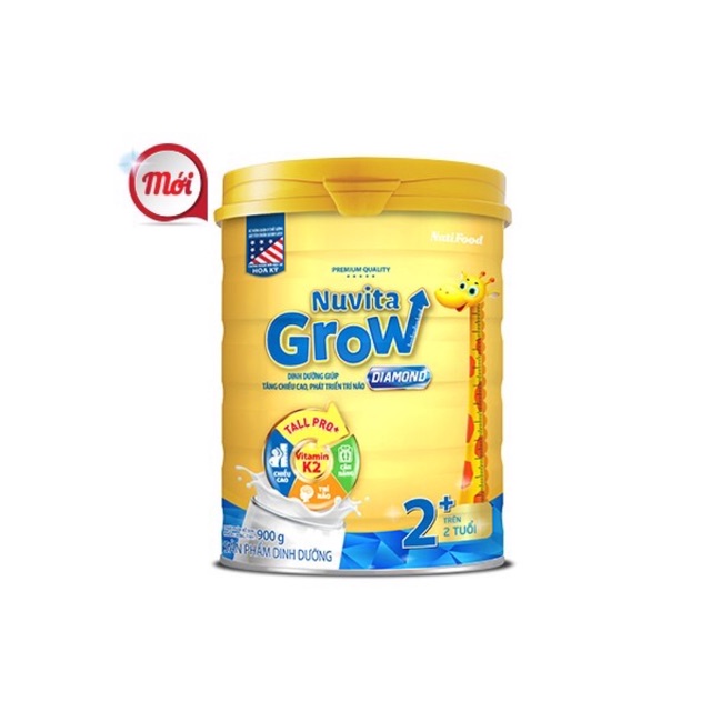 Sữa bột Nuvita Grow Diamond 2+ 900gr