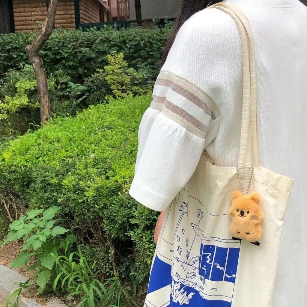 Móc khóa Koala bông nâu dễ thương