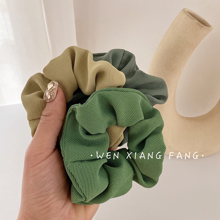 Dây buộc tóc màu sắc ngọt ngào phong cách Hàn Quốc