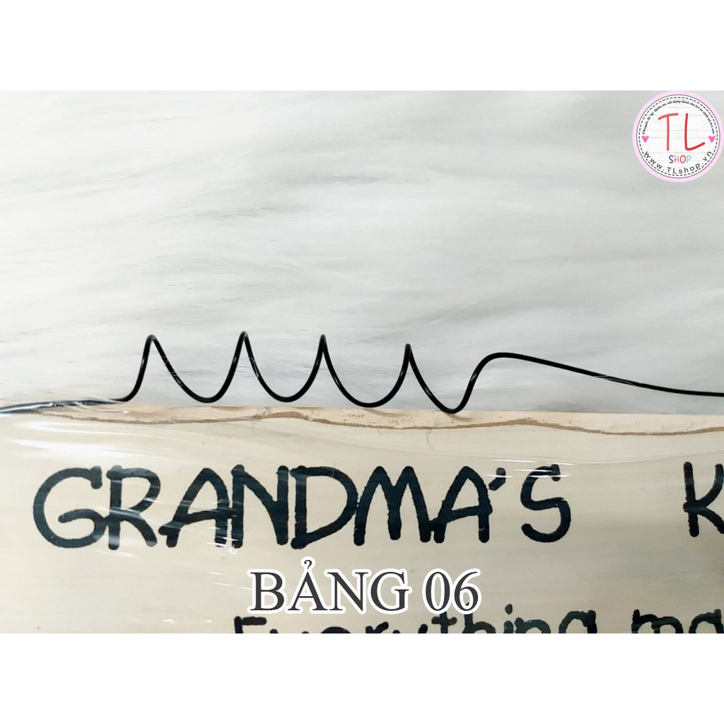 Bảng gỗ treo tường xinh xắn - Bảng gỗ treo tường in dòng chữ có ý nghĩa