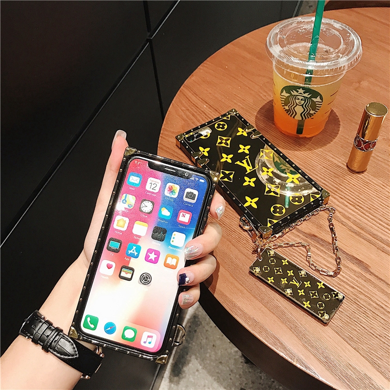 Ốp điện thoại hình logo LV/hoa hoa màu vàng cho iPhone 12 PRO Max 11Pro Max X XS Max XR 7 8 Plus 6s 6plus SE2020