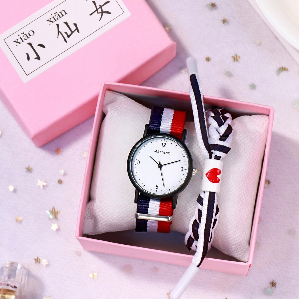 Đồng hồ thời trang nam nữ Mstianq MS30 dây dù siêu bền, phong cách Hàn Quốc, cá tính | BigBuy360 - bigbuy360.vn