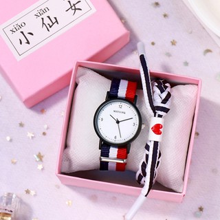 [Mã FASHIONT4FA giảm 10K đơn 50K] Đồng hồ thời trang nam nữ Mstianq MS30 dây dù siêu bền, phong cách Hàn Quốc, cá tính