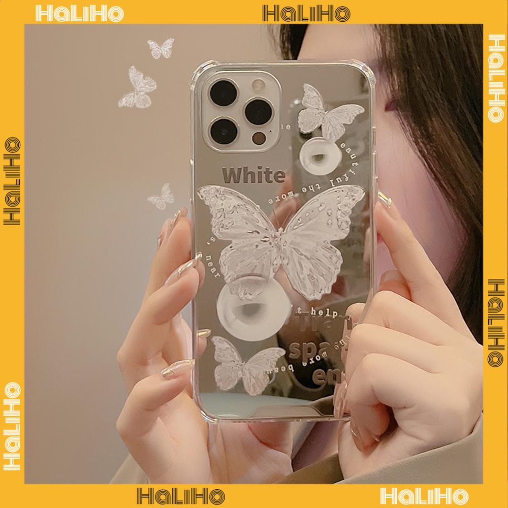 Ốp điện thoại Acrylic tráng gương chống sốc bảo vệ camera thích hợp cho iPhone 11 13 Pro Max 12 Pro Max 7 Plus xr