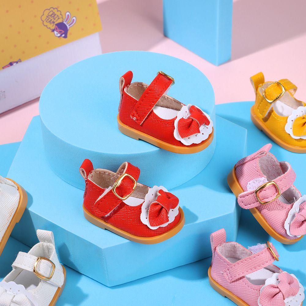 BEBETTERM Giày Búp Bê Đính Nơ Xinh Xắn Da