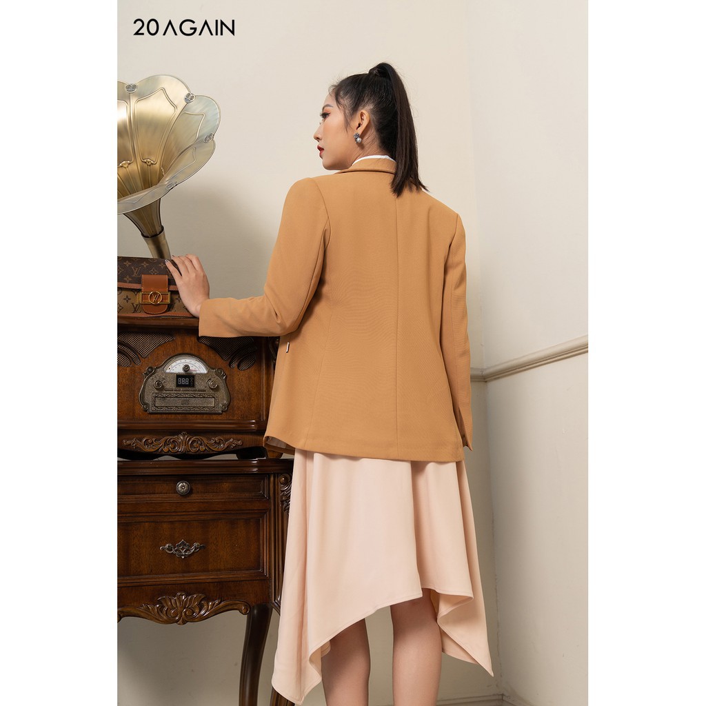 [Mã FAMALLT5 giảm 15% đơn 150k] Áo Vest dài cổ bẻ ve VDA1056 20Again | BigBuy360 - bigbuy360.vn