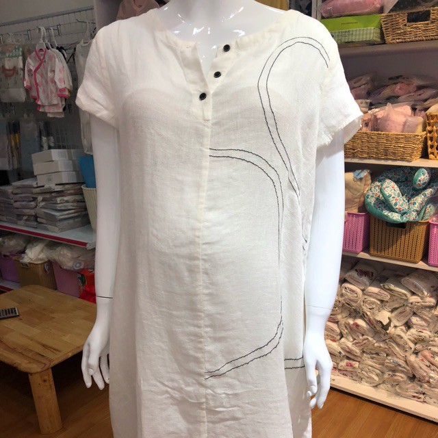 (chinh hang) Đầm bầu linen