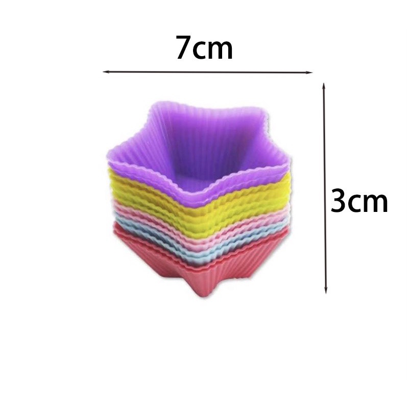 Khuôn nướng bánh cupcake bằng silicone có thể tái sử dụng-khuôn silico nướng bánh