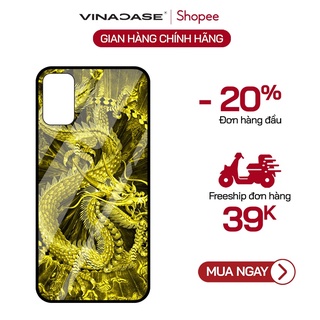 Ốp lưng Vina Case Xiaomi Redmi 5+/Redmi 7A/Redmi Not 8/Redmi 9A/....Rồng ánh gương kính cường lực 9H chống trầy