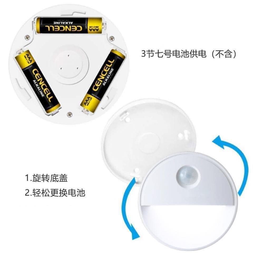 (Sỉ Tận Gốc) Đèn Led Cảm Biến Thông Minh Dán Tường