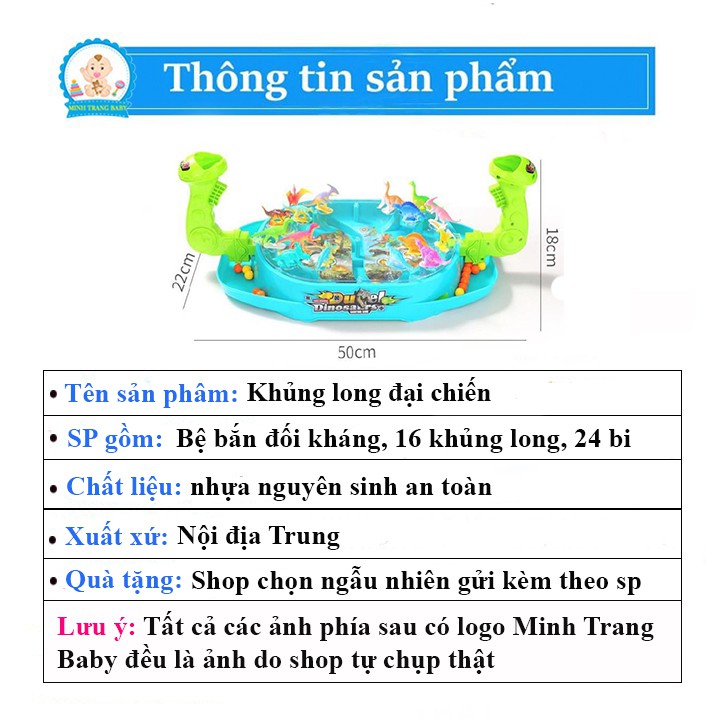 Khủng long đại chiến DINO - Đồ chơi trẻ em tương tác hấp dẫn giải trí lôi cuốn cho bé