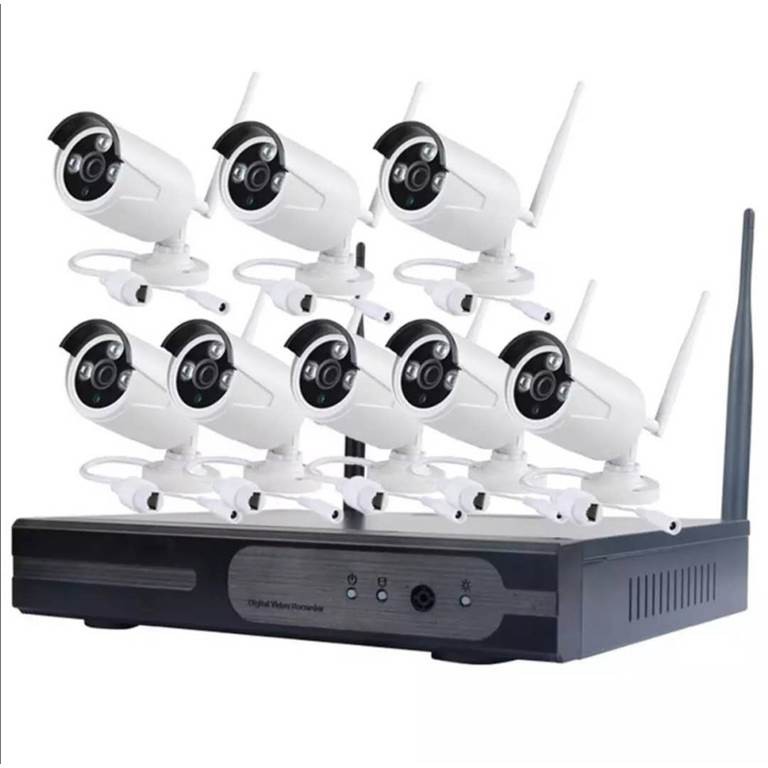 Bộ đầu ghi NVR kit wifi 8 mắt camera wifi 2.0M 1080P