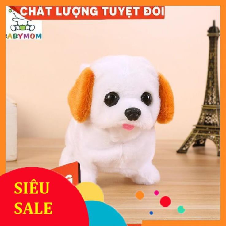 FREE SHIP Đồ chơi chó bông con chạy pin biết đi, biết kêu, vẫy đuôi xinh làm Quà Tặng siêu kute Cho Bé ❤️❤️❤️