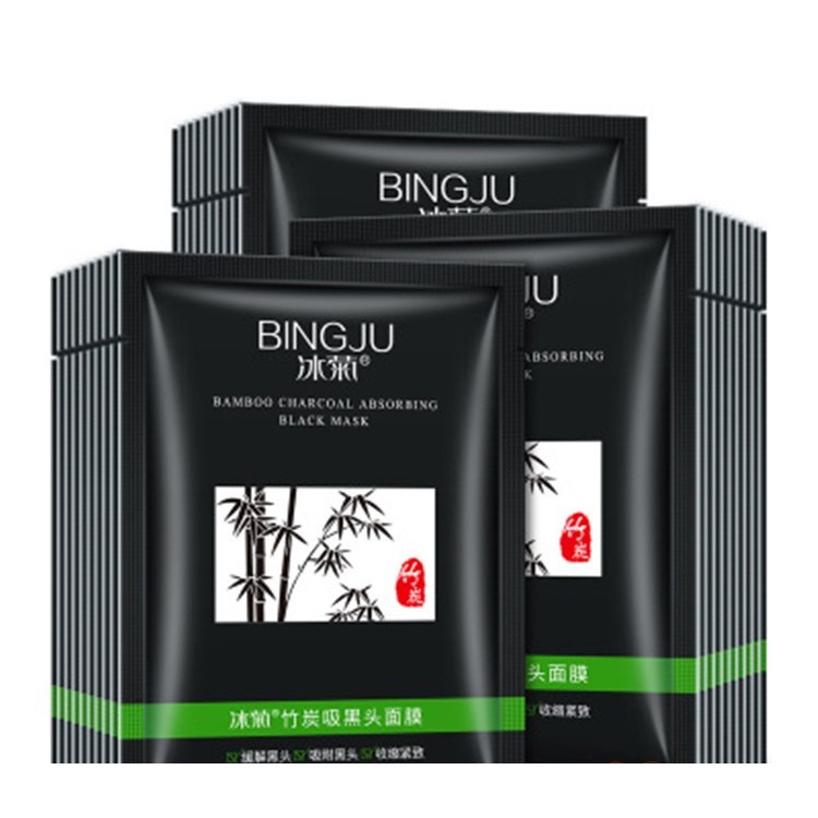 Gel lột mụn đầu đen mụn cám than tre BINGJU gói nhỏ 5ml