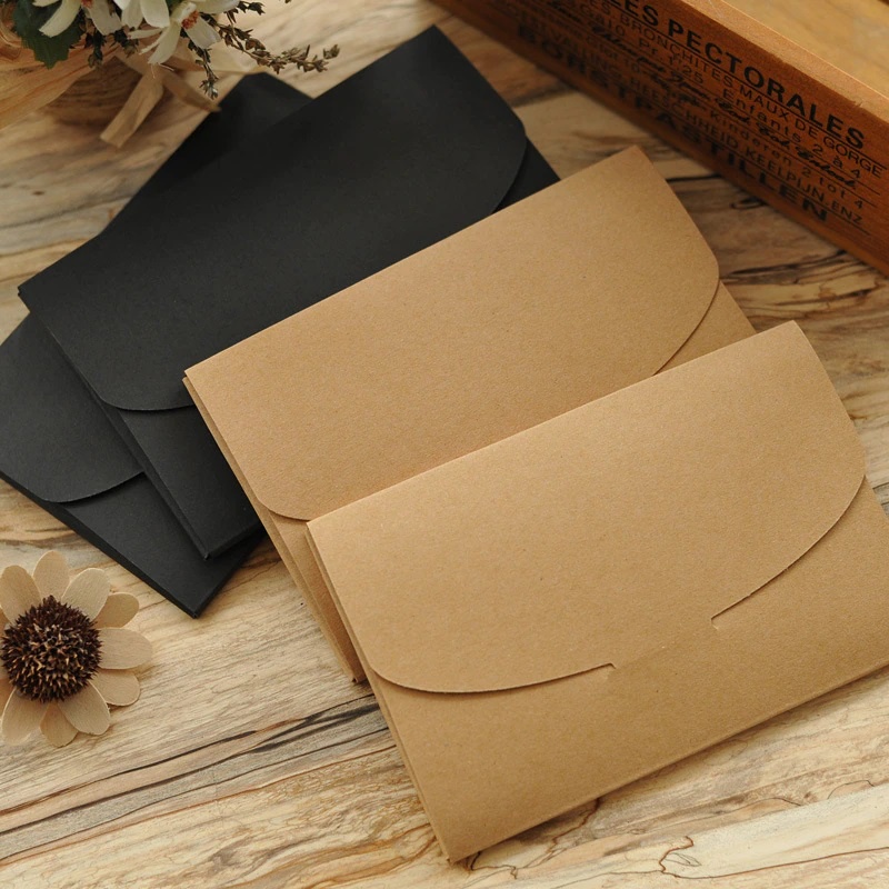Khổ A4 - 10 tờ giấy đen định lượng 160gsm làm Handmade