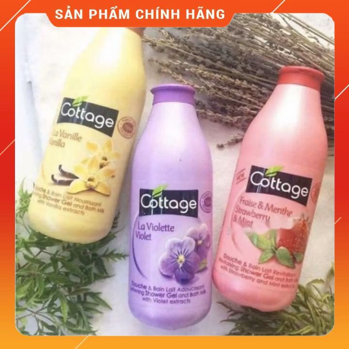 [hàng chính hãng]SỮA TẮM COTTAGE 750ML đủ màu đủ mùi -tắm mịn sáng da dưỡng  ẩm -liu hương lâu