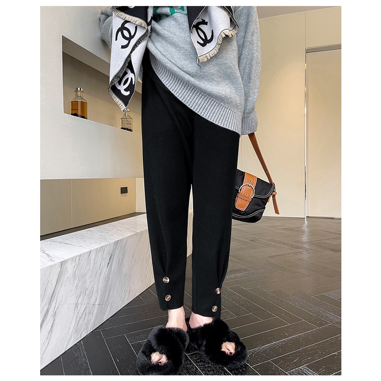 Quần Nhung Tăm Mỏng Mềm Mặc Bầu Q290