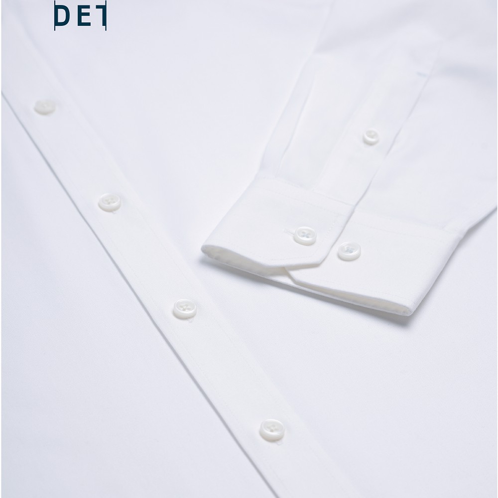 Áo sơ mi nam chống nhăn tay dài DETERMINANT dáng suông màu trắng - White [DET201] | BigBuy360 - bigbuy360.vn