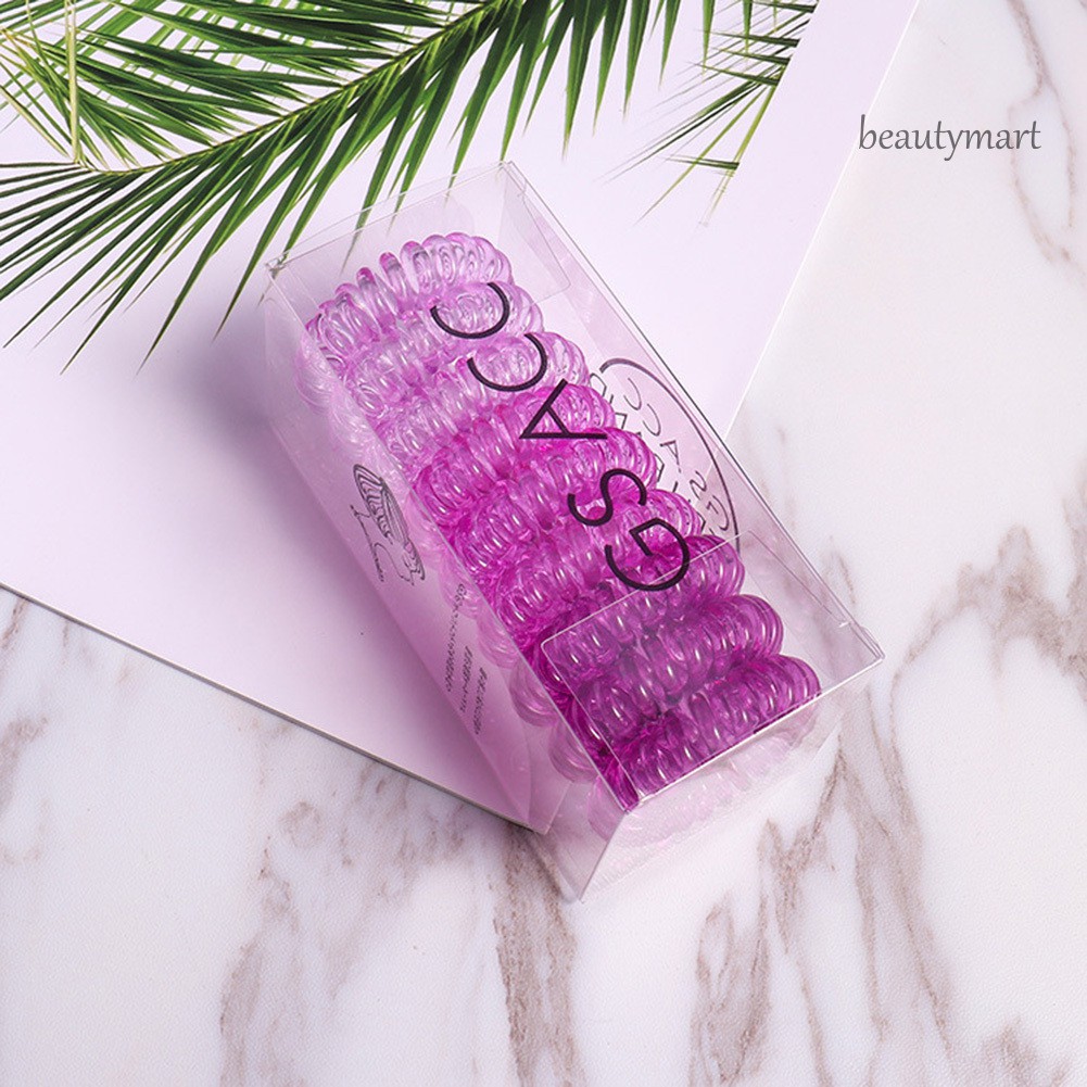 [Hàng mới về] Bộ 9 Dây Cột Tóc Lò Xo Co Giãn Thời Trang Cho Nữ