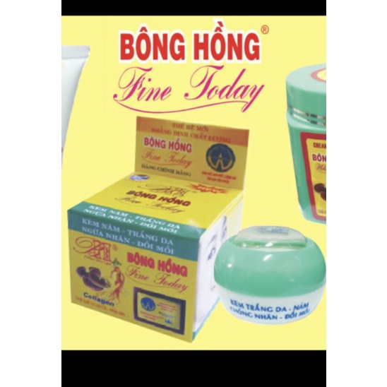 12 hủ kem Bông Hồng Fine  Today tái tạo nám nhăn da đồi mồi trắng da mặt mụn thâm toàn thân