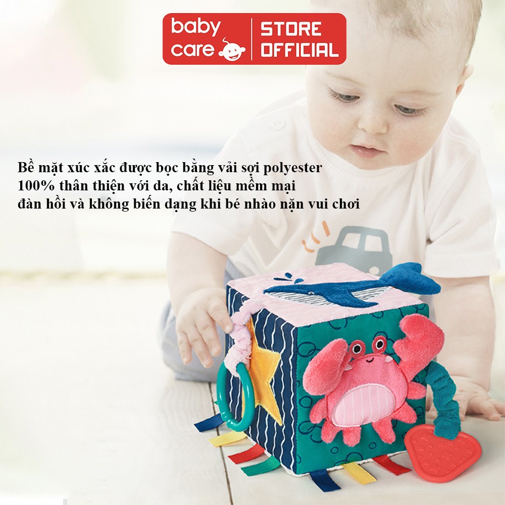 Xúc xắc vải Babycare BC7318 đồ chơi hình khối phát triển trí tuệ cho bé