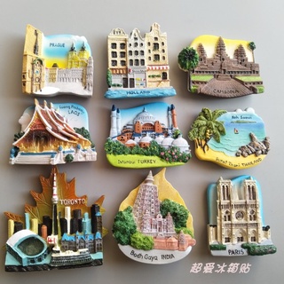 [Magnet] [Nam châm]  Sticker Dán Tủ Lạnh Nhiều Quốc Gia