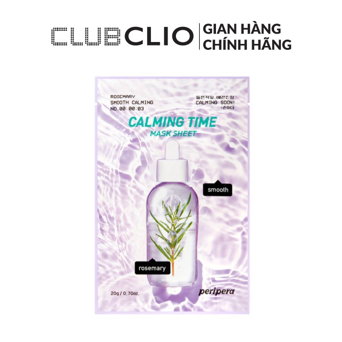 Mặt Nạ Giấy Làm Dịu Da PERIPERA CALMING TIME MASK SHEET 20g