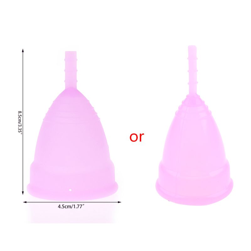 ✿ Cốc Nguyệt San Bằng Silicon Mềm Có Thể Tái Sử Dụng Cho Nữ Size L/S