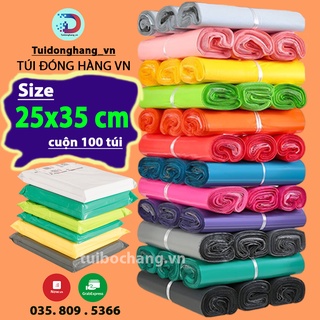 Tuidonghang 100 Túi Bọc Hàng 25x35 cm, Túi Niêm Phong, Tự Dính Cao Cấp size 25x35 cm