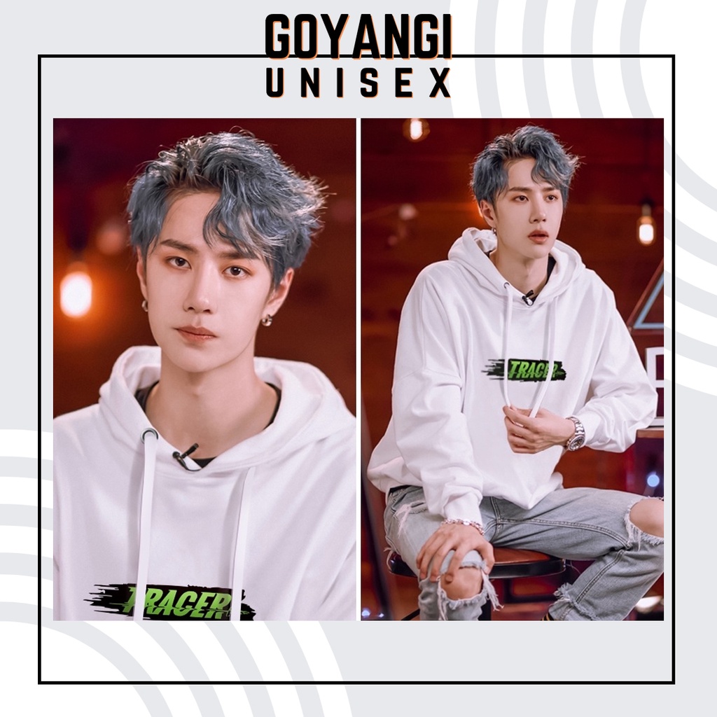 Áo Hoodie GYG Unisex Trace Vương Nhất Bác Form Rộng Oversize Phong Cách Hàn Quốc