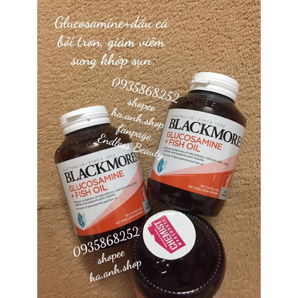 Viên dưỡng Glucosamine Fish Oil  Blackmores 90 viên mẫu mới
