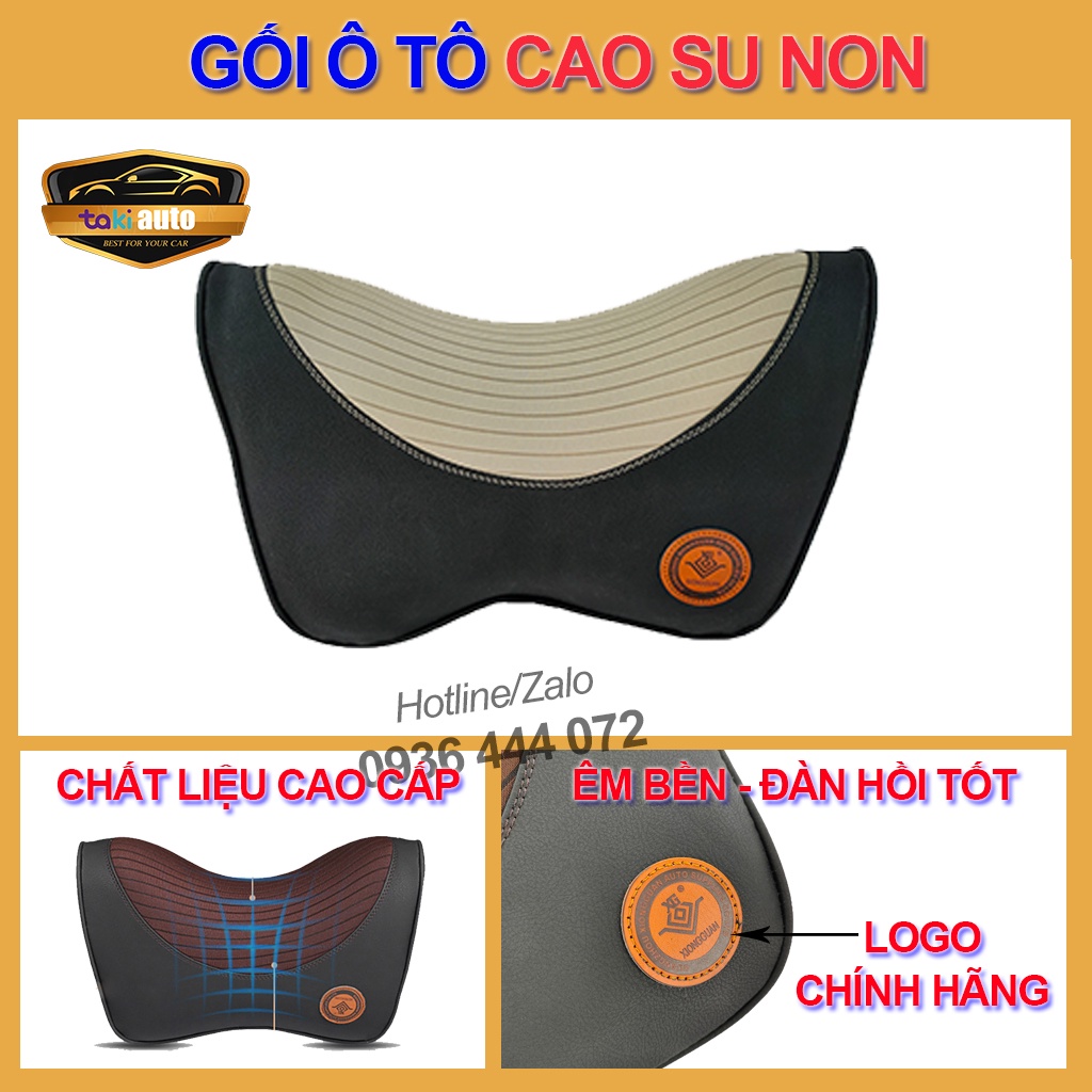 [ĐÀN HỒI TỐT] Gối cao su non tựa đầu kê cổ ô tô xe hơi cao cấp, bộ gối xe hơi siêu êm, phù hợp nhiều dòng xe oto