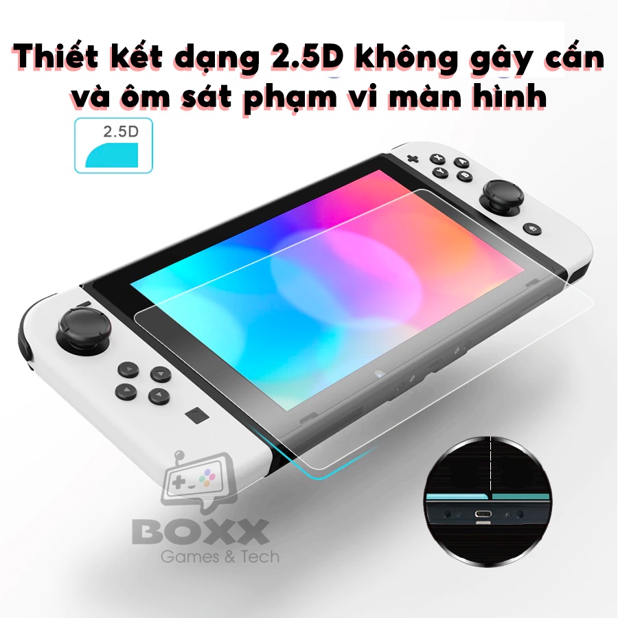 Kính cường lực cho Nintendo Switch Oled, tấm dán màn hình Nintendo Switch Oled