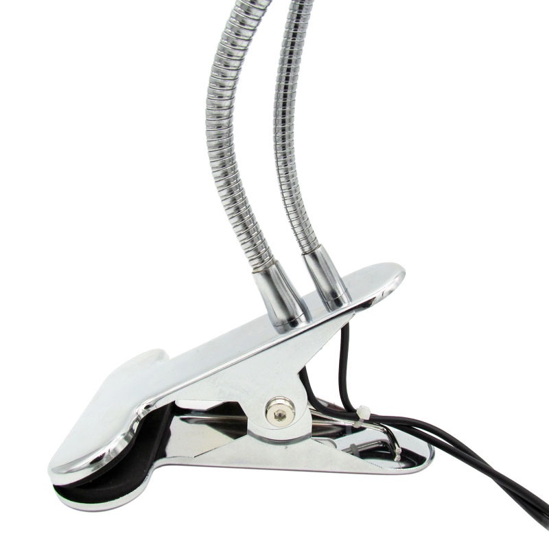 Đèn Kẹp Bàn 2in1 Led Sáng Trắng+Led UV Cực Tím nguồn usb điều chỉnh độ sáng