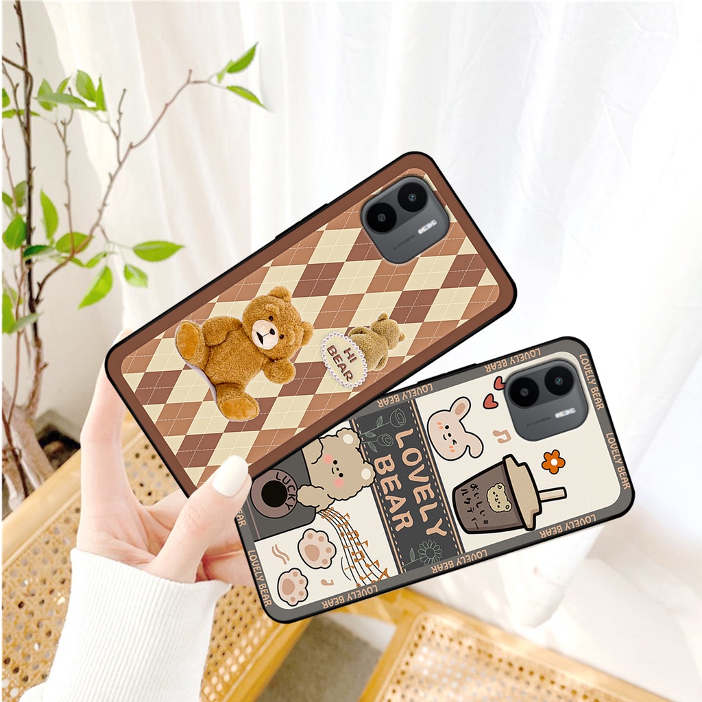 Ốp lưng Xiaomi Redmi A1 in hình gấu bear dễ thương, bền đẹp.
