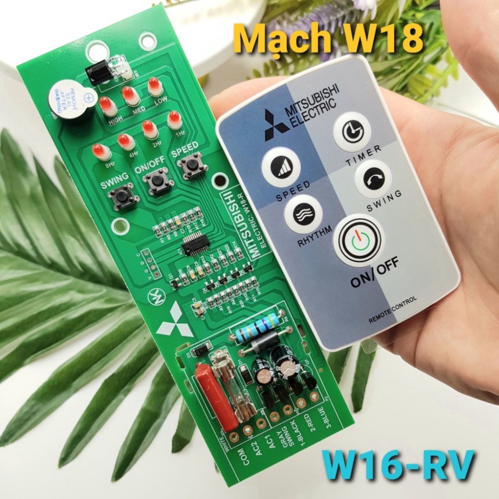 Mạch Quạt Mitsubishi W18, W16 - RV và W16 - R.